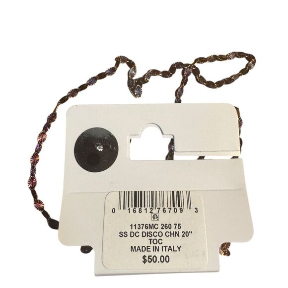 Giani Bernini Sterling Silver 20” disco link Necklace - Picture 3 of 3